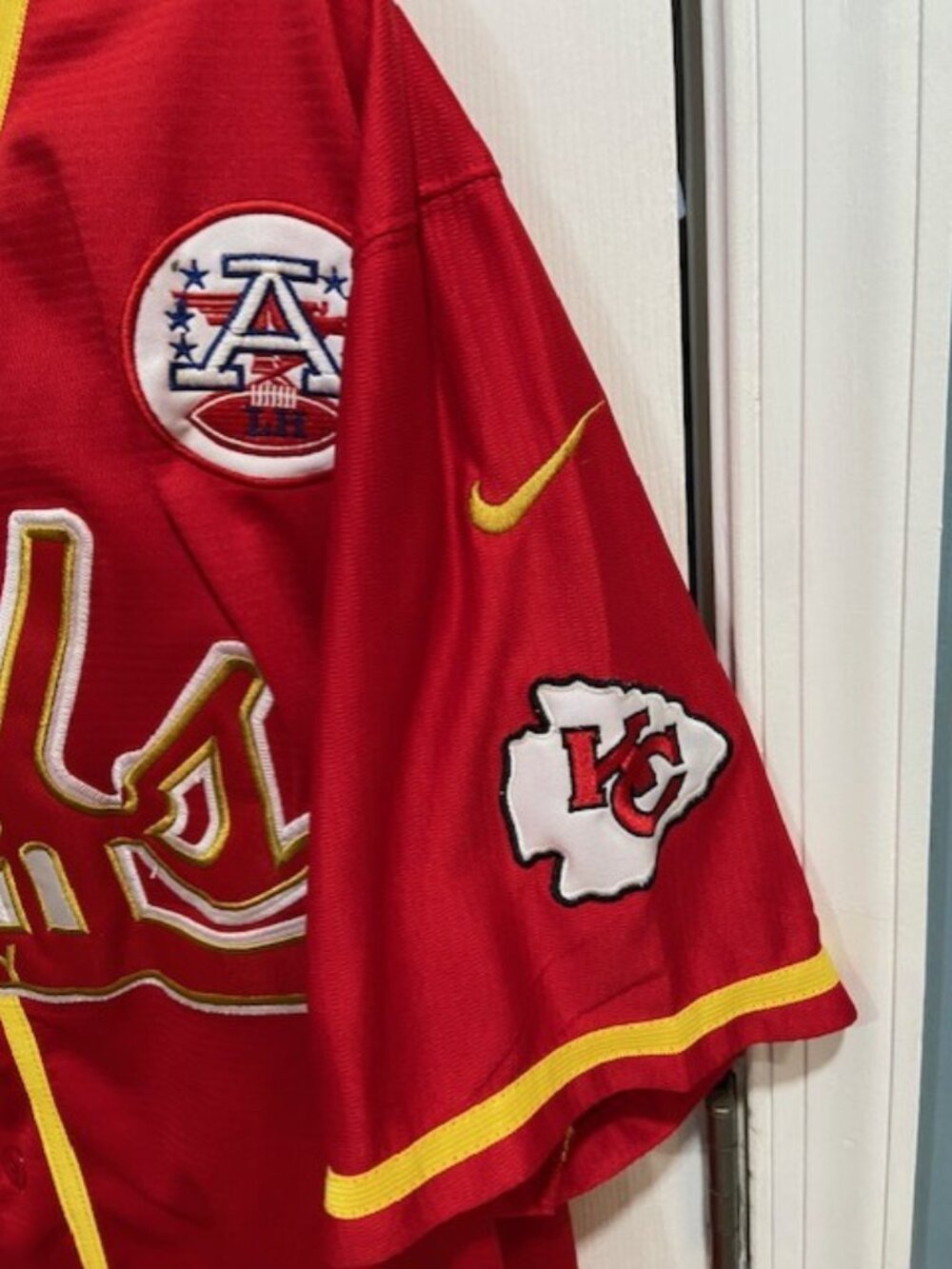 Mahomes KC Baseball type Nike Jersey - Picture 3 of 5